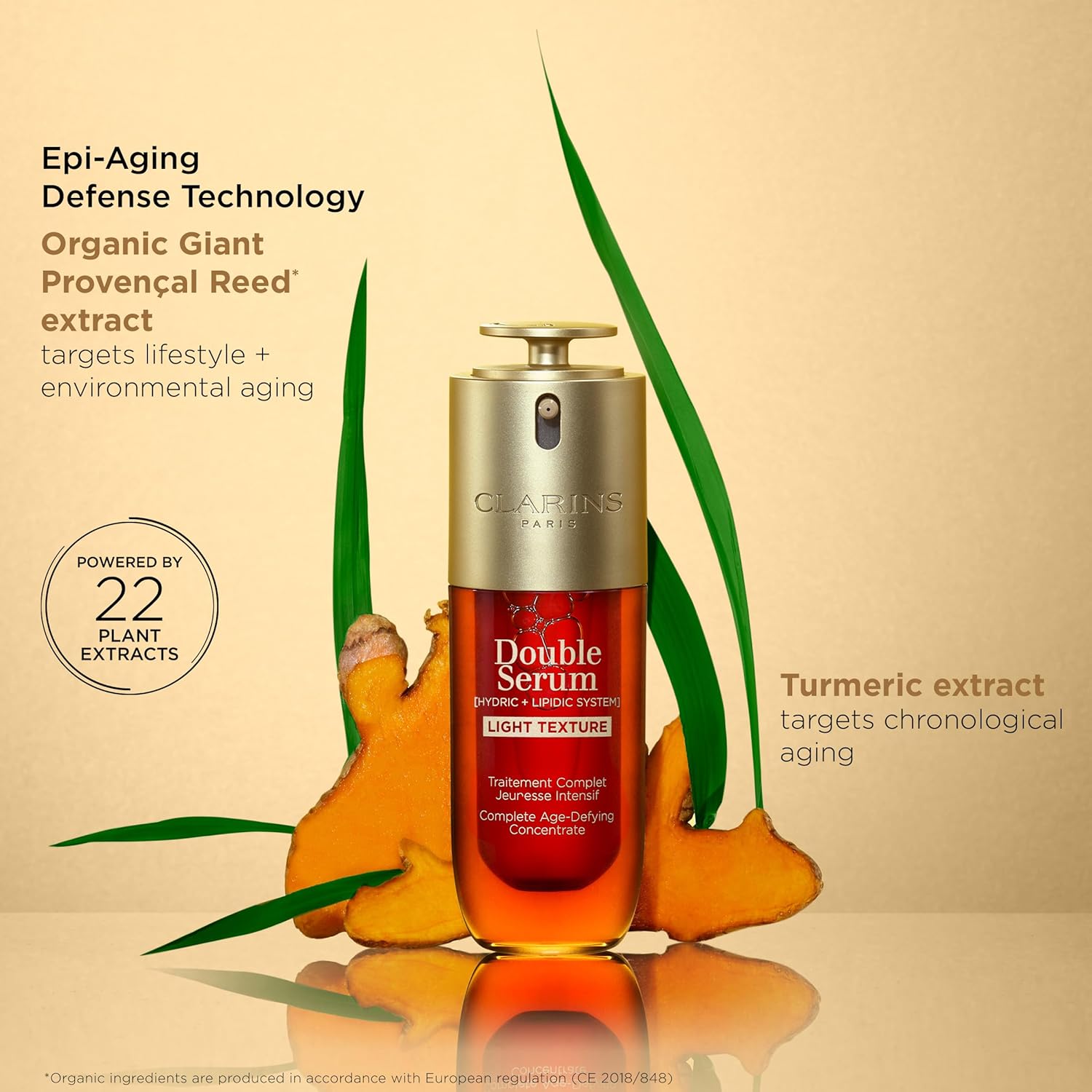 Clarins NEW Double Serum Light | Anti Aging Serum | Visibly Firms, Smoothes, Boosts Radiance and Refines Pores | 24H Hydration | Light Texture | Great for Combination to Oily Skin and Humid Climates - Image 4