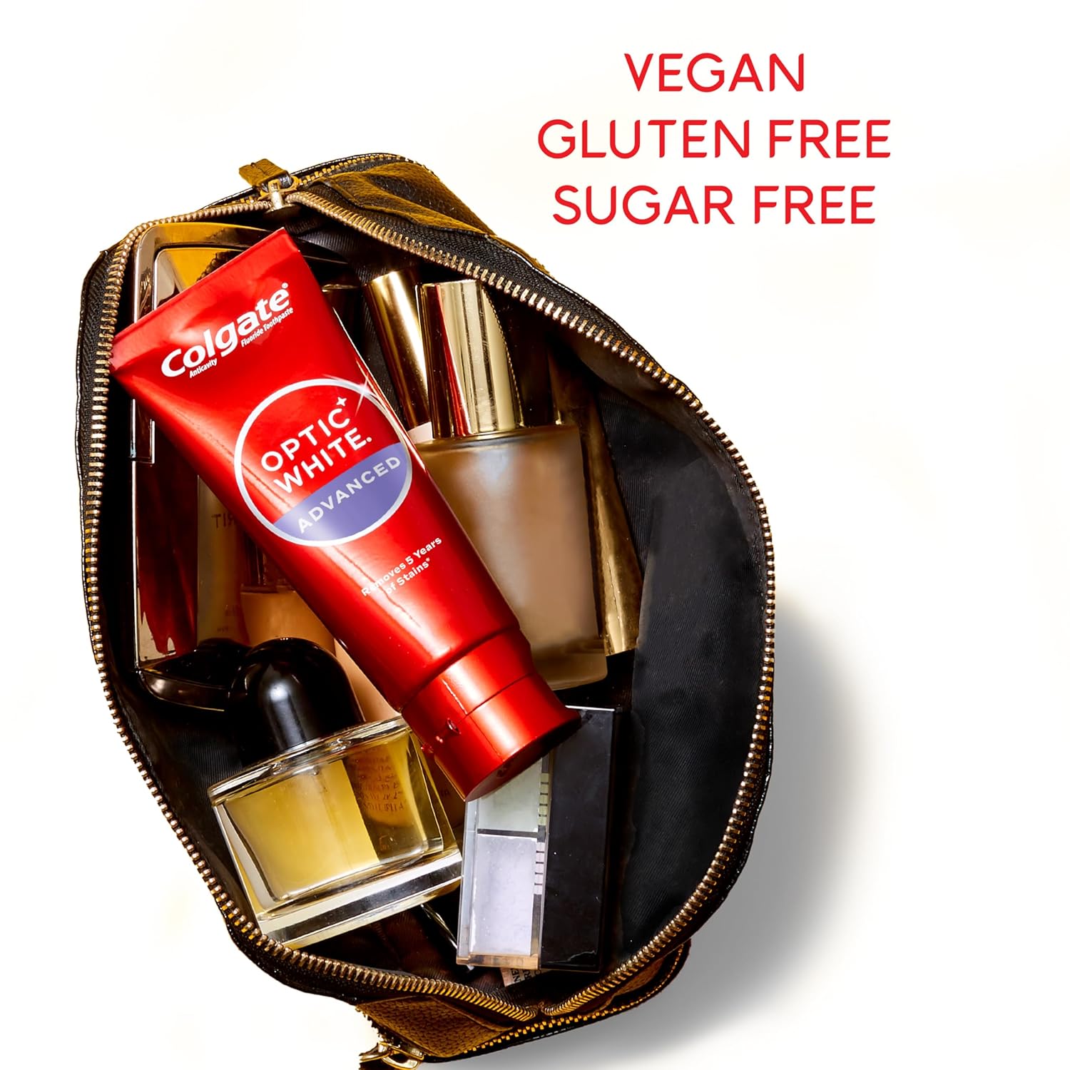 Colgate Optic White Advanced Hydrogen Peroxide Toothpaste, Teeth Whitening Toothpaste Pack, Enamel-Safe Formula, Helps Remove Tea, Coffee, and Wine Stains, Sparkling White, 3 Pack, 3.2 oz - Image 10