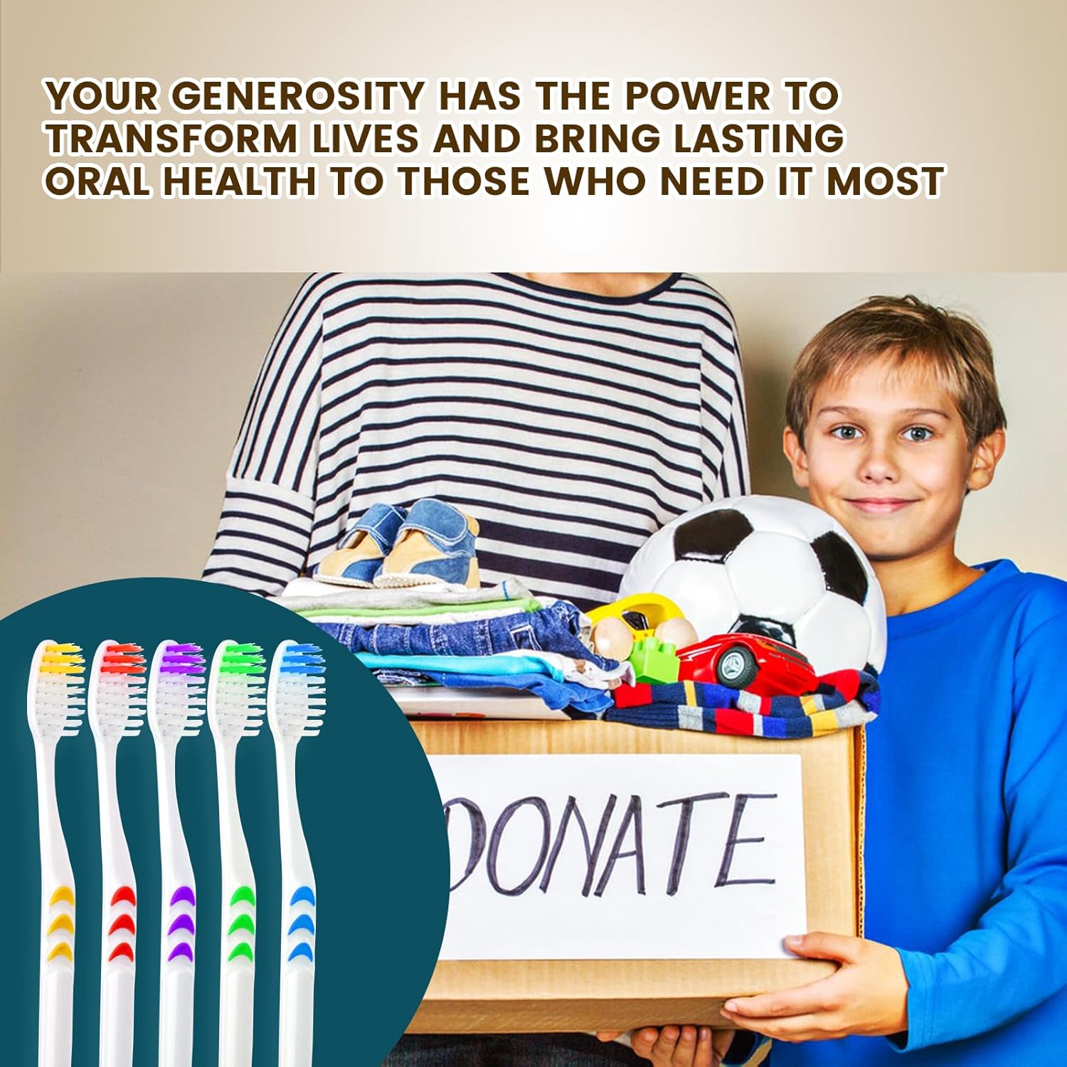 Navona 50 PCS Premium Individually Wrapped Bulk Toothbrush Pack, Disposable Toothbrushes, Kids Toothbrush, Medium Soft Bristle Toothbrushes, Ergonomics Handle, Perfect for Travel Hotel Donation - Image 7