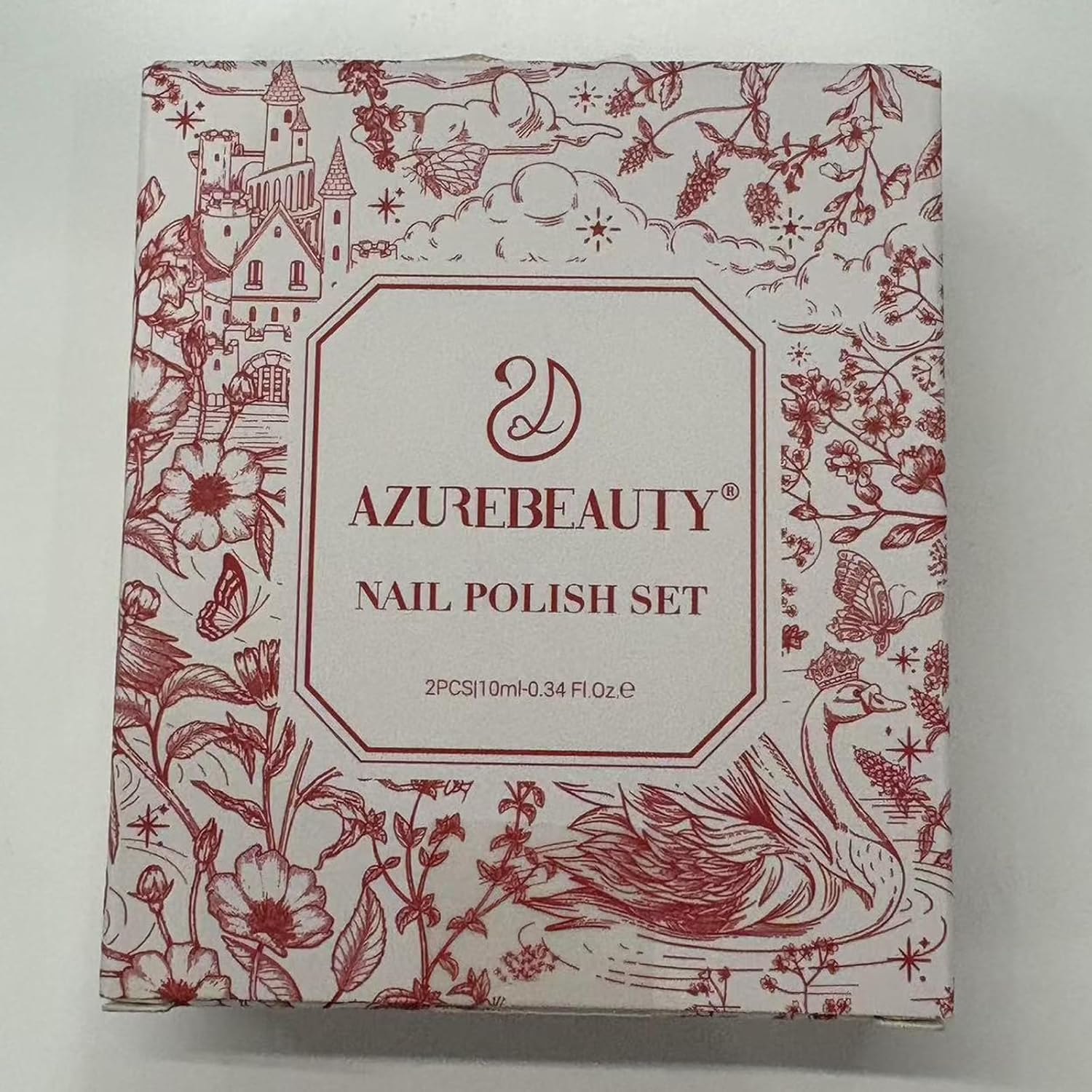 AZUREBEAUTY Sparkle Nail Polish Set Quick Dry Pearl white Hot Pink 2 Colors Nail Lacquer Natural Infinite Shine DIY Salon Home Women Gifts 2Pcs 0.34oz - Image 5