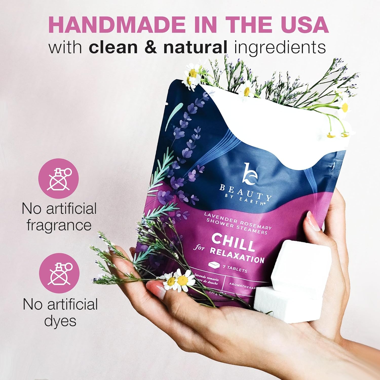 Shower Steamers Aromatherapy - USA Made with Natural Ingredients & Lavender Oil, Large Shower Bombs for Stress Relief, Relaxing Spa Gifts for Women & Men, Luxury New Mom & Nurse Gifts - Image 2