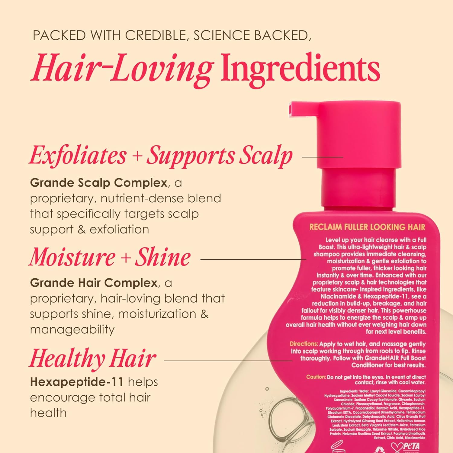 GrandeHAIR Full Boost Shampoo and Conditioner - Image 6