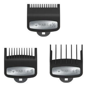Wahl Professional Premium Attachments 3 Pack Secure Fit Replacement Clipper Combs Includes Sizes 1/12 and 1/2