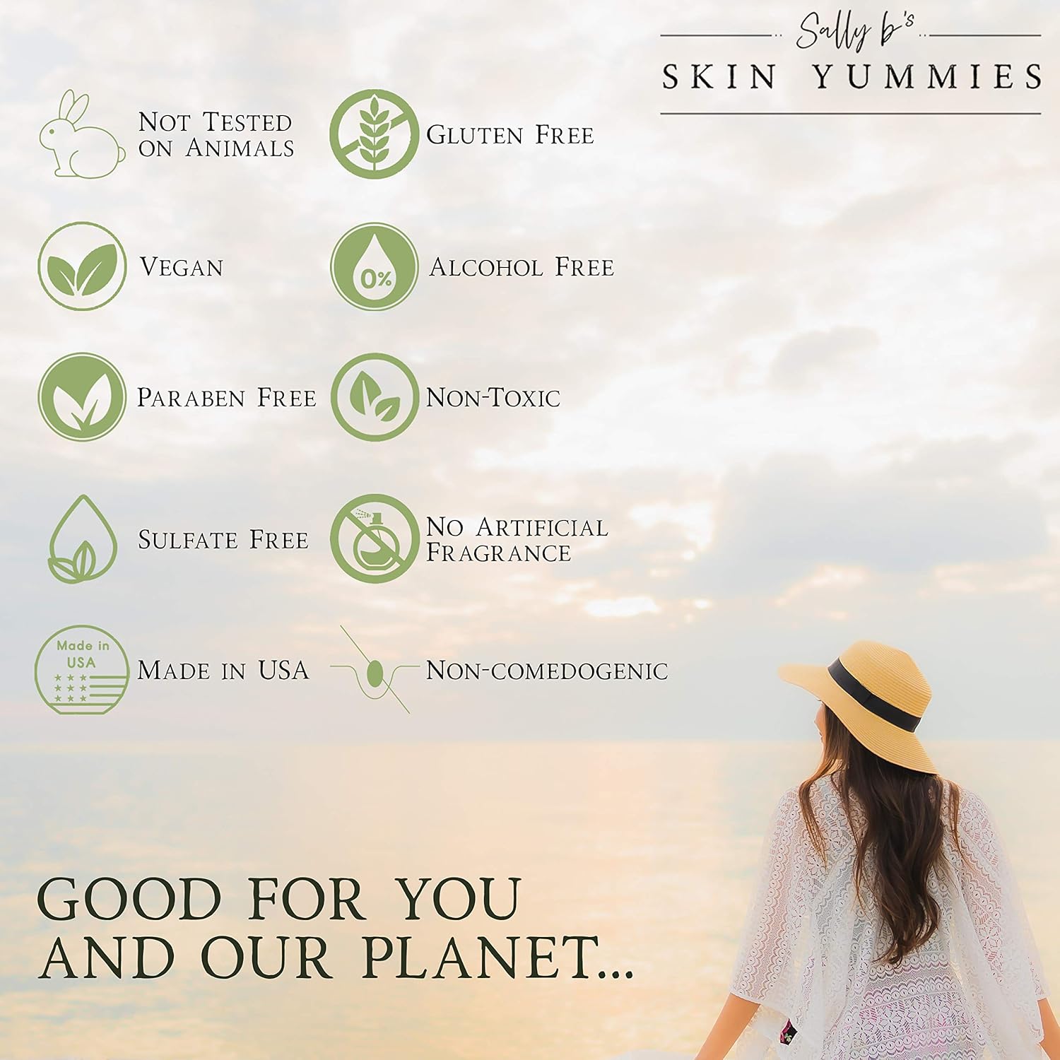 Sally B's Tamanu Luxury Facial Cleanser/Cleansing Milk for Sensitive Skin/EWG Verified/Redness Relief/ 4Oz - Image 5