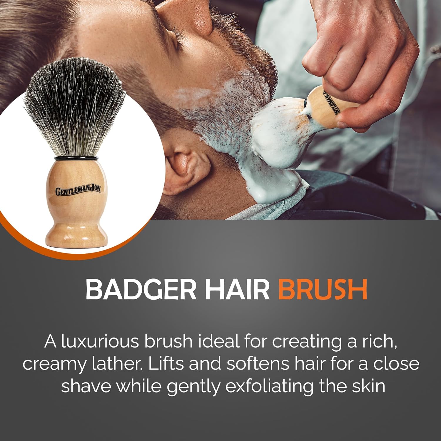 Deluxe Vintage Wet Shave Grooming Set for Men - Safety Razor, Brush, Alum Block, Soap, Bowl, Blades, Stand & Dopp Kit - Image 6