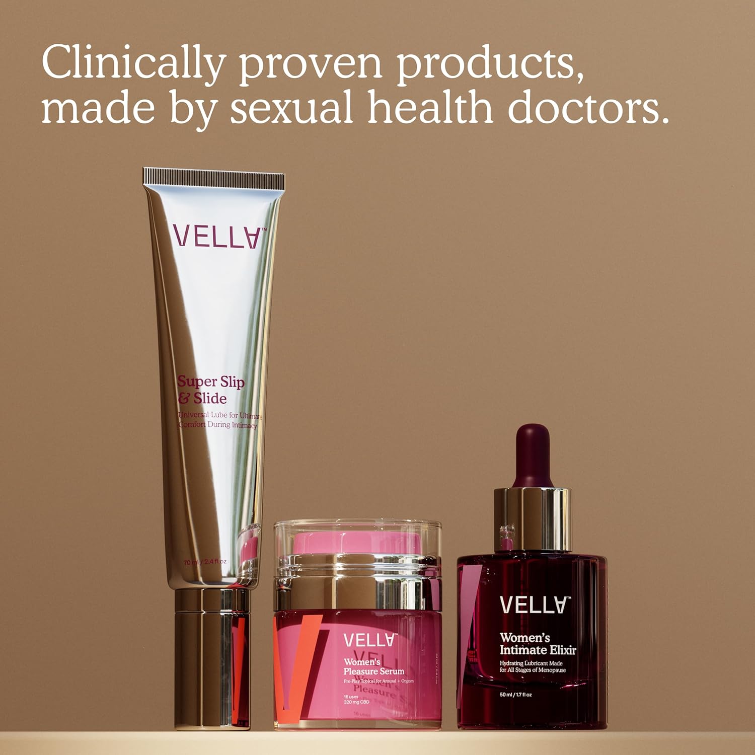 Vella Super Slip & Slide Non-Greasy Silicone Based Glide for Women & Couples, Feminine Care, Intimate Body Glide with Luxury Skincare Ingredients Squalane & Sea Buckthorn for Lasting Hydration - Image 5