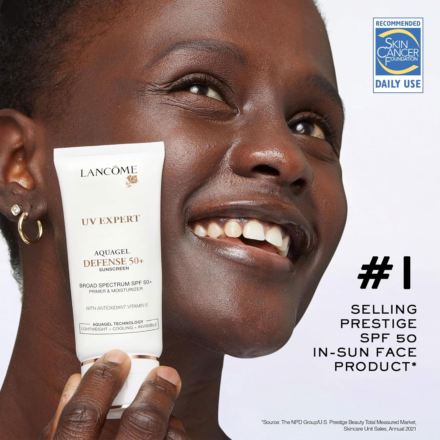 Lancôme UV Expert Primer & Face Moisturizer With SPF 50 - Prep, Hydration & Face Sunscreen Protection - With Vitamin E & Moringa Seed Extract - Image 2