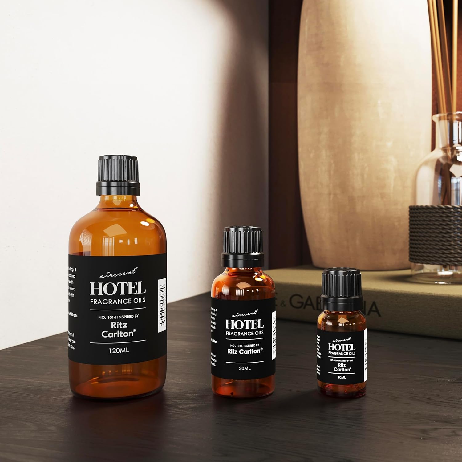 AirScent Hotel Diffuser Oil Inspired by The Ritz Carlton Hotel Scent - Premium Fragrance Oil No. 1014 for Ultrasonic and Waterless Diffusers and Crafting - 10 mL, 0.34 fl oz Glass Dropper Bottle - Image 5