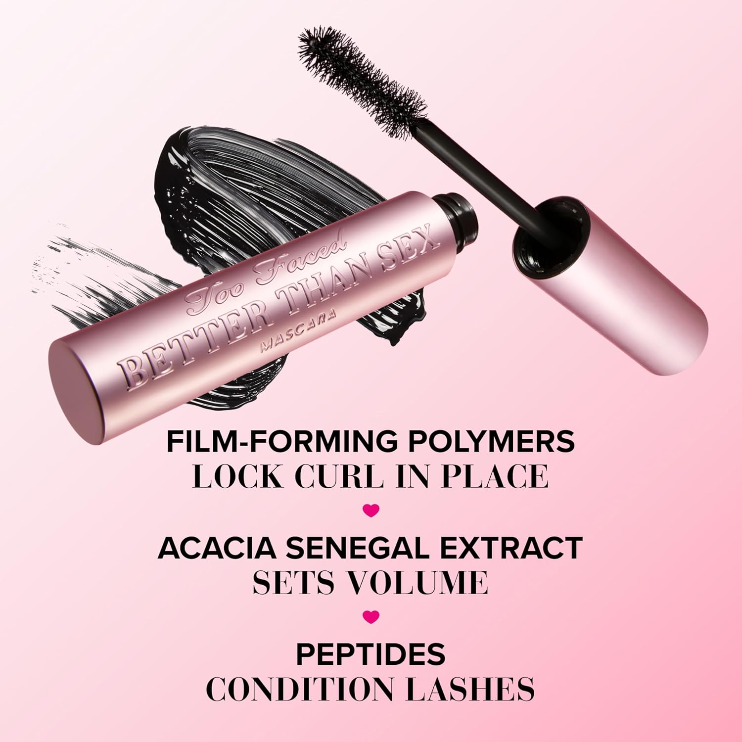Too Faced Better Than Sex Volumizing Mascara | Volume, Length + Peptides - Image 5
