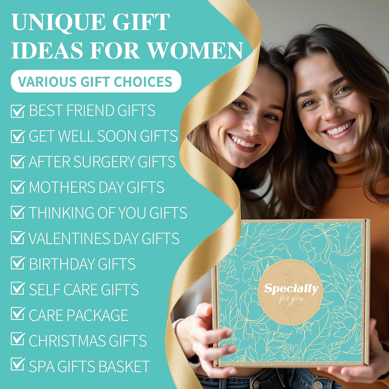 Birthday Gifts for Women Self Care Gifts Get Well Soon Gifts, Ocean Relaxing Spa Gifts Basket Care Package w/Luxury Flannel Blanket, Unique Idea for Mom Her Friends Sister Wife - Image 4