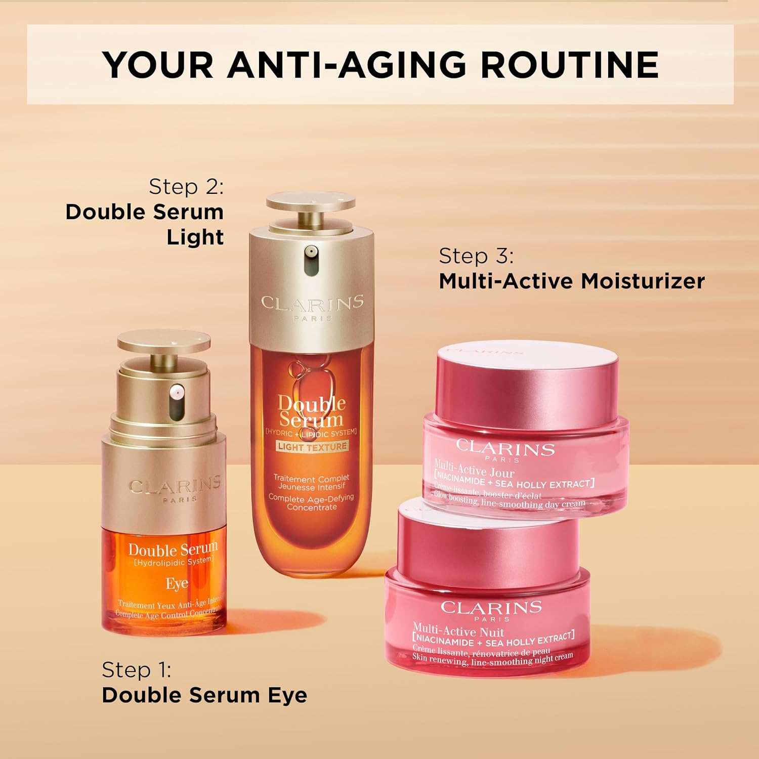 Clarins NEW Double Serum Light | Anti Aging Serum | Visibly Firms, Smoothes, Boosts Radiance and Refines Pores | 24H Hydration | Light Texture | Great for Combination to Oily Skin and Humid Climates - Image 13