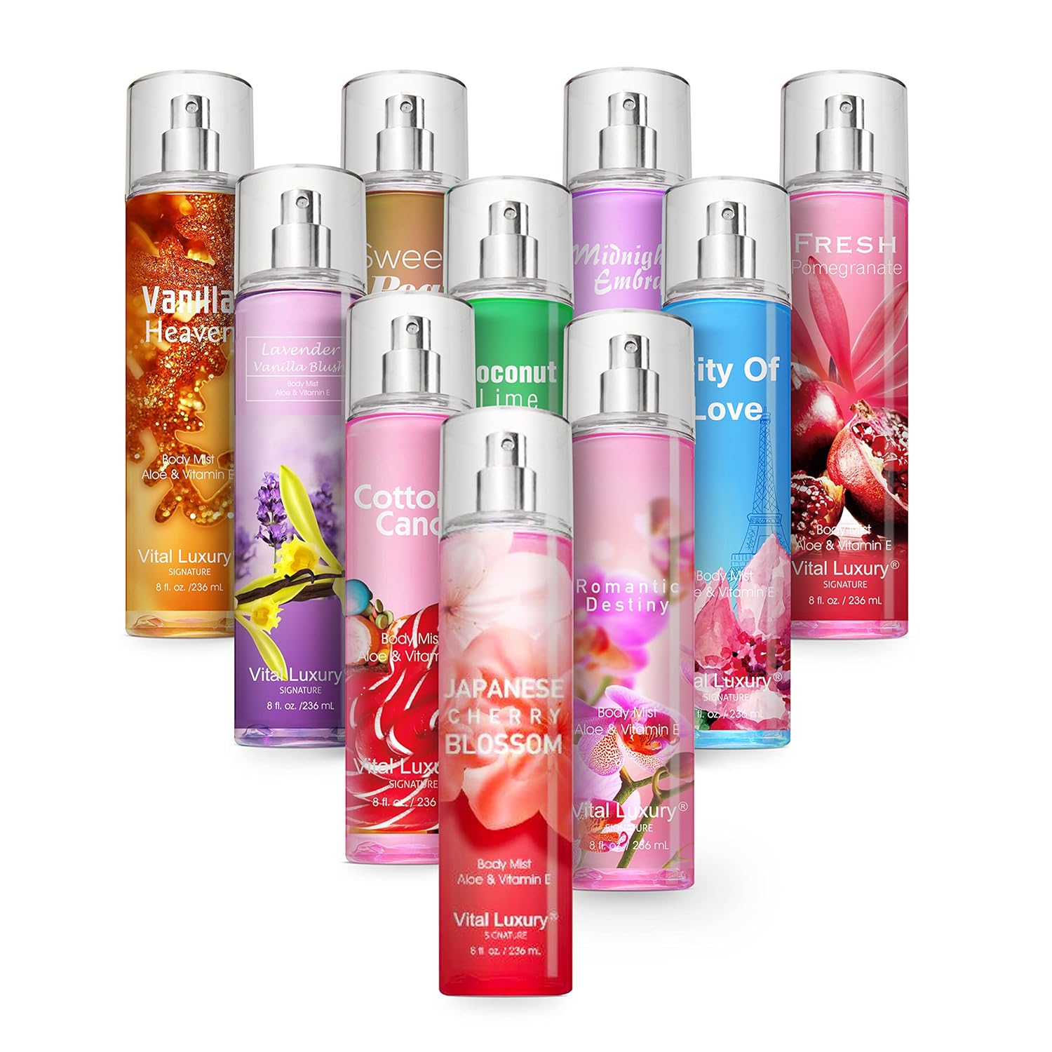 8oz. Moisturizing Fragrance Body Cream & 8oz. Fine Fragrance Body Mist Set-Luxurious Self-Care Combo for Women and Girls (Cotton Candy) - Image 7