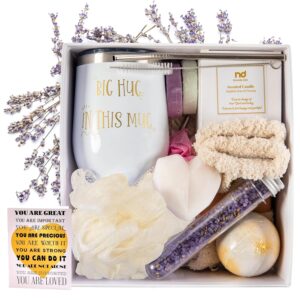 Self Care Gifts for Women, Birthday Care Package, Get Well Soon Relaxing Spa Gift Busket Thinking of You Gift Set for Her Sister Best Friend