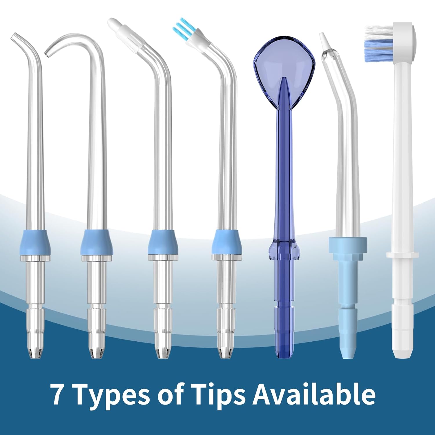 Replacement Heads for Waterpik, Replacement Picks for Water Pik Water Flosser (8 Implant Denture Tips + Storage Case + Travel Case Bundle) - Image 6