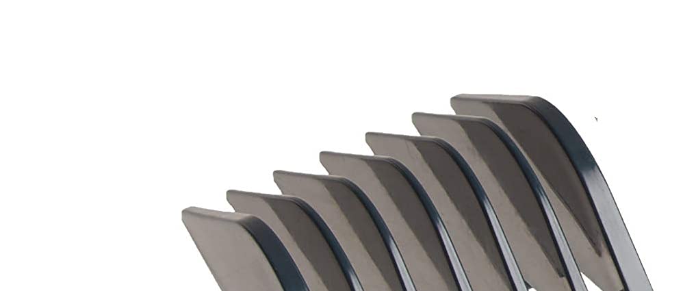 Andis Master Series Premium Hair Clipper Attachment Comb Set, Clipper Guards Cutting Guides with Metal Clip, Black, 7 Count - Image 3