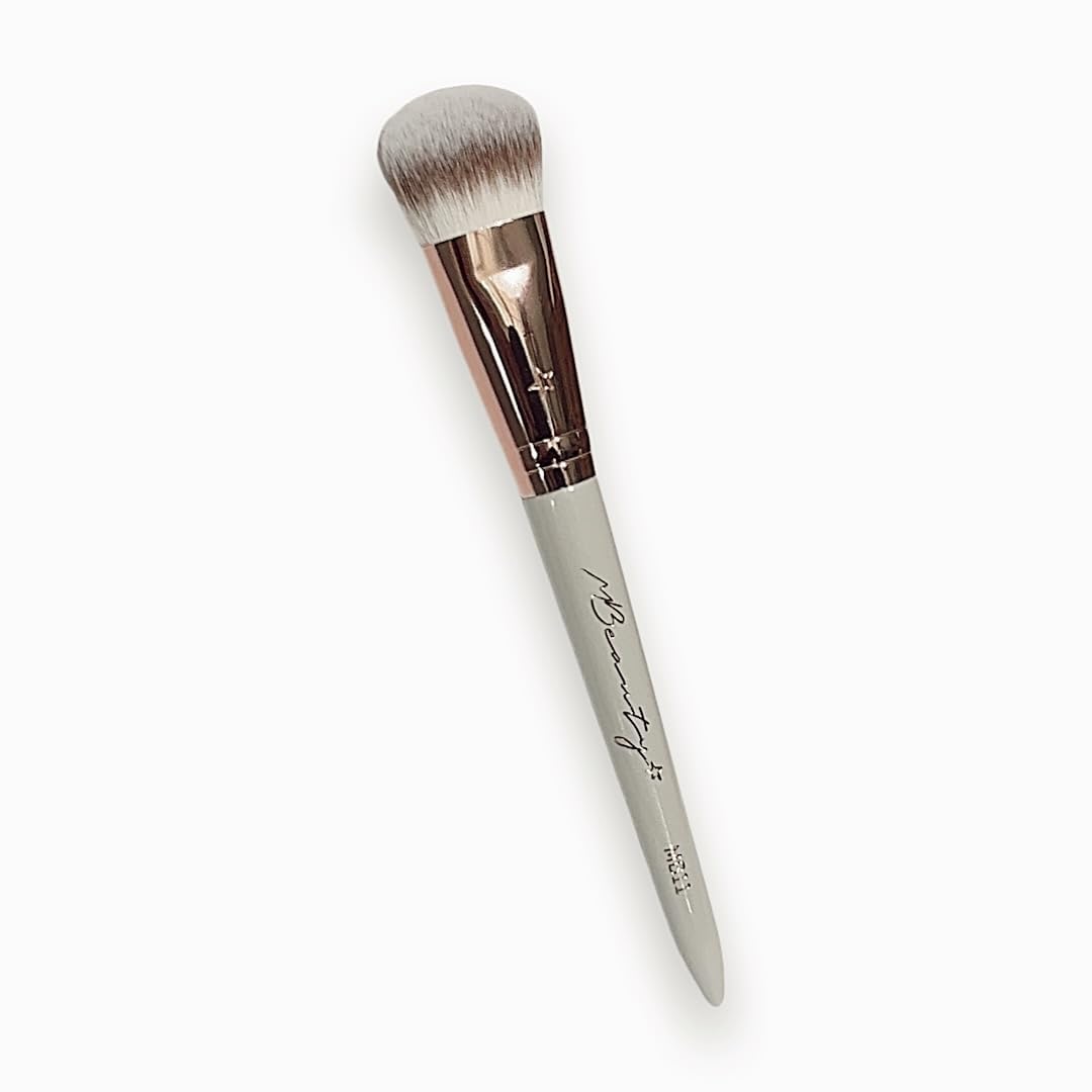 StarBrush MB11, Makeup Brush For Foundation, Ivory & Copper 100% Wood designed to be Waterproof, Super Soft Fibrous Hairy Structure with Vegan, Cruelty Free Fibers, Latina Owned Brand