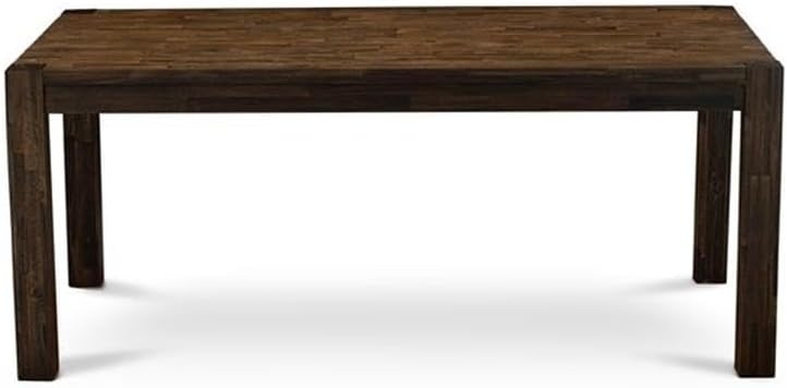 East West Furniture LM7-07-T Lismore Modern Dining Table - Rectangle Rustic Farmhouse Table, 40x72 Inch, Jacobean - Image 4