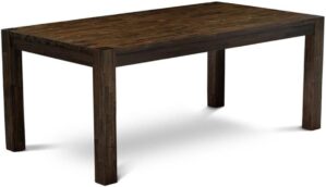 East West Furniture LM7-07-T Lismore Modern Dining Table – Rectangle Rustic Farmhouse Table, 40×72 Inch, Jacobean