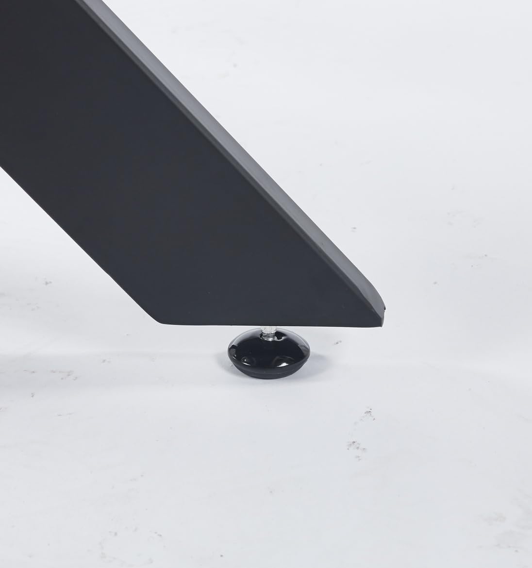 36" Round Dining Table for 4, Modern Clear Glass Kitchen Table for 4 with Black X Metal Legs, Contemporary Small Circle Dining Room Leisure Tables for Kitchen Apartment - Image 6