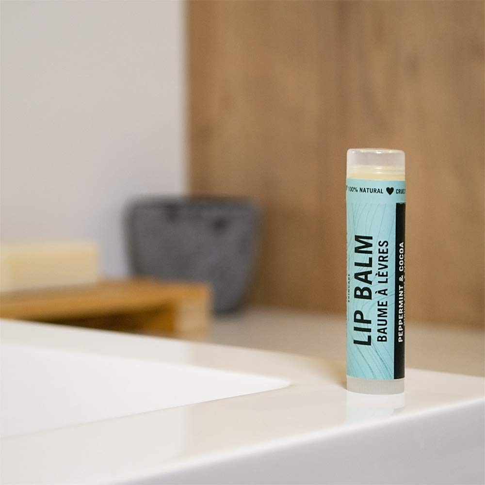 Caron & Doucet - 100% Natural Lip Balm - Premium Beeswax & Olive Oil Moisturizing Lip Balm - Best for Dry Chapped Lips. (Pack of 4, Peppermint & Cocoa) - Image 5