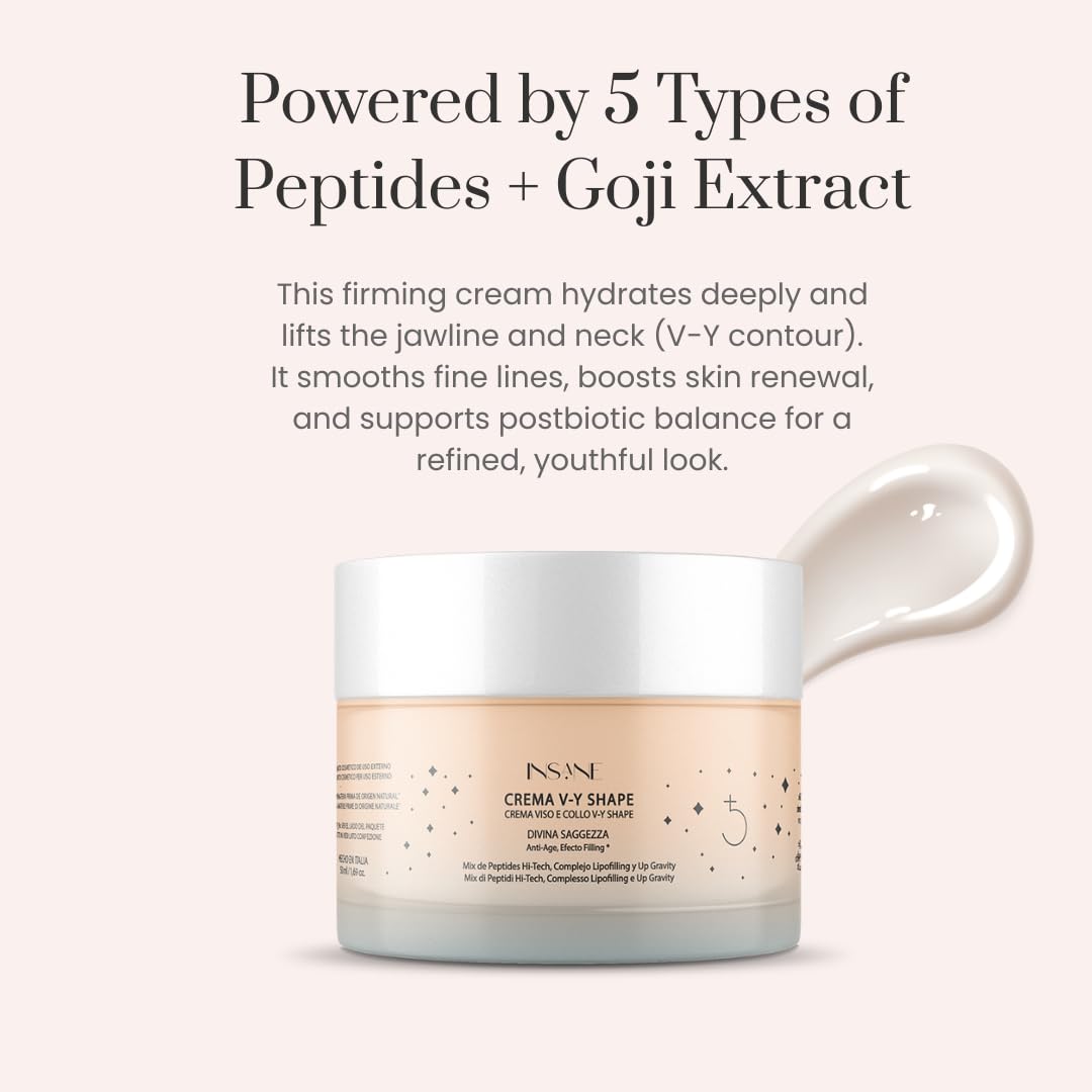 V-Y Shape Face & Neck Cream – Anti-Aging Lifting & Firming with 5 Biotech Peptides, Lipofilling Complex & Up-Gravity Complex – Sculpts Jawline, Rejuvenates Skin – Dermatologically Tested - Image 2