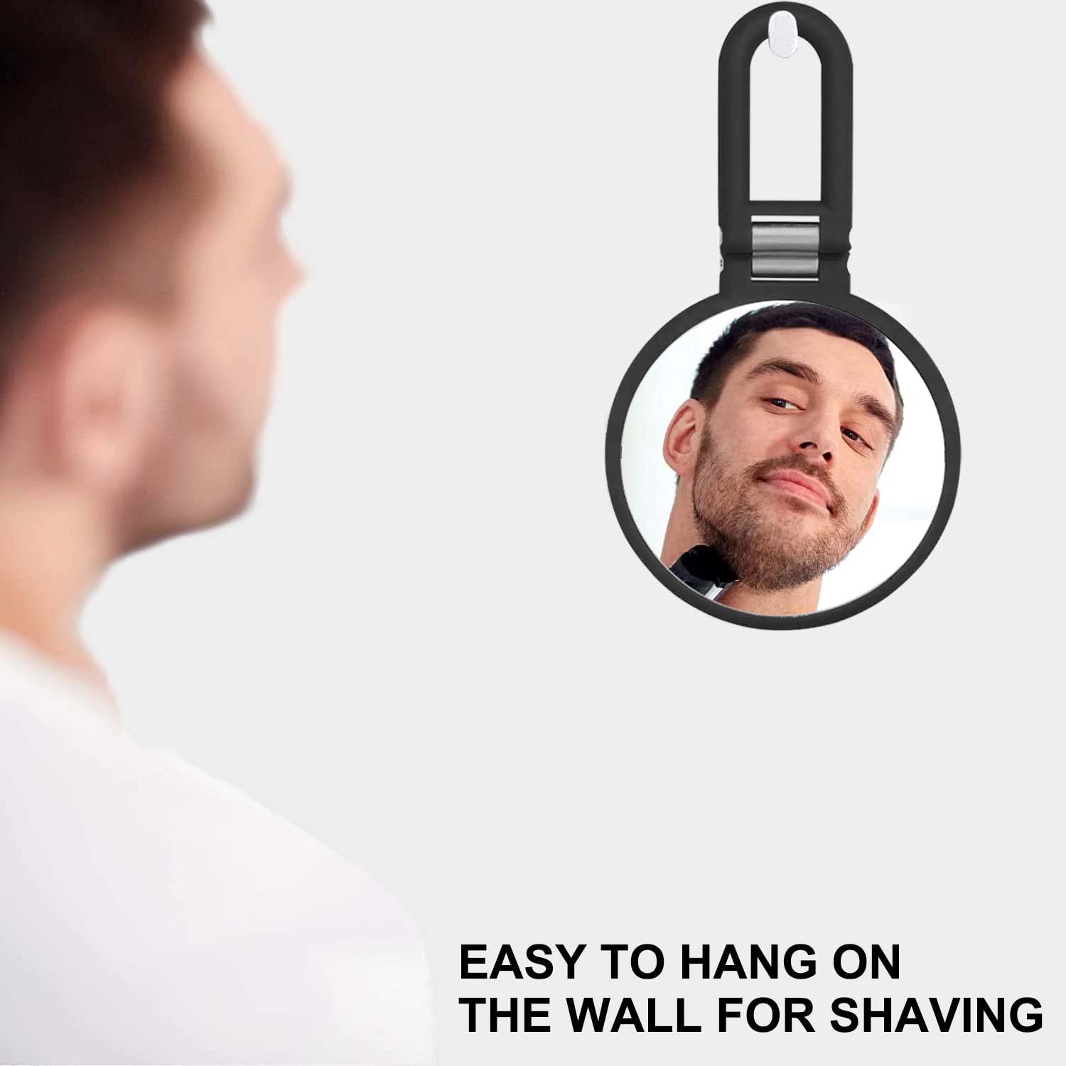 Magnifying Handheld Mirror Double Sided, 1X 15X Magnification Hand Mirror, Travel Folding Held Adjustable Rotation Pedestal Makeup Desk Vanity - Image 8