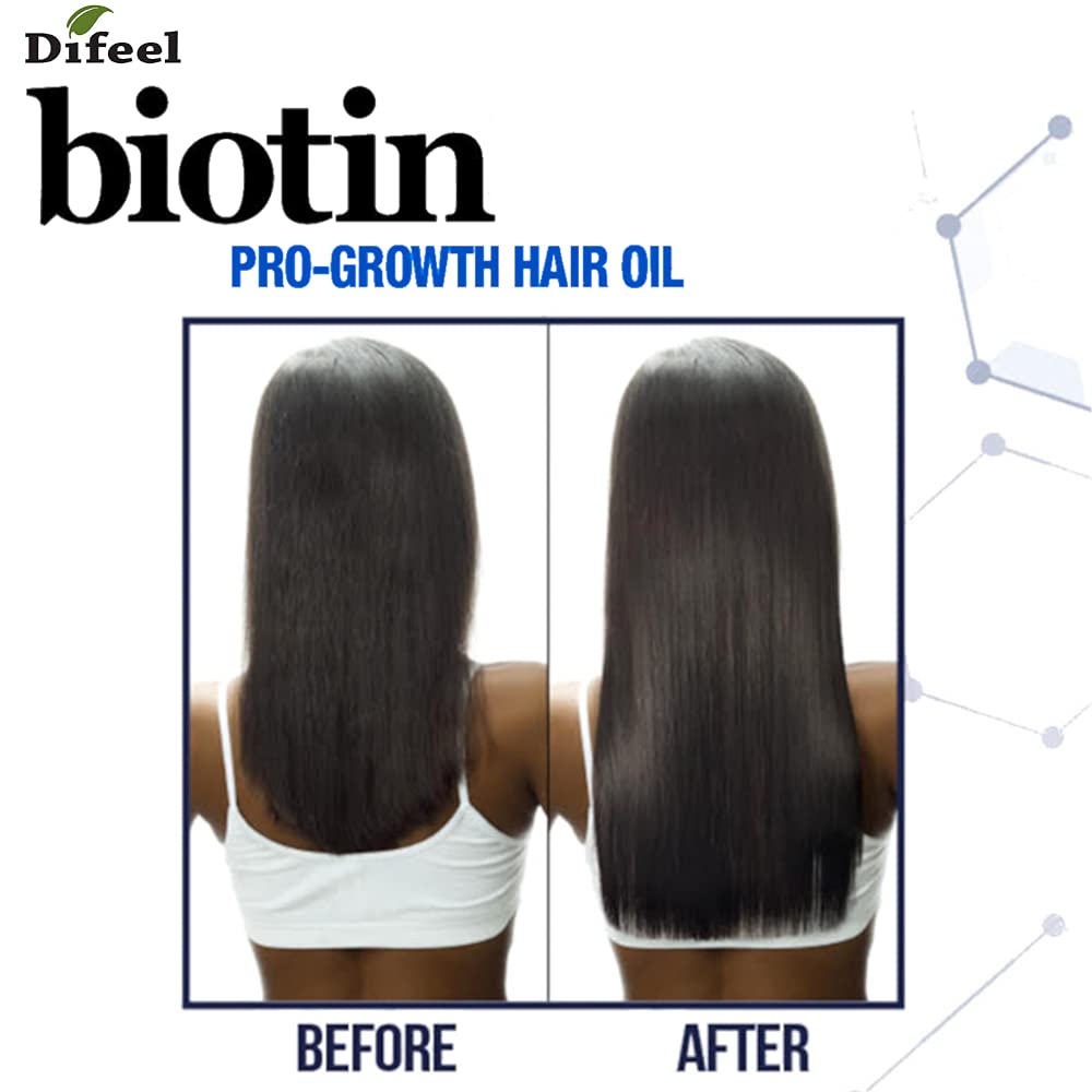Difeel Biotin Pro Growth Premium Hair Oil 8 oz. - Infused with Fortifying Biotin for Healthy Hair Growth - Image 5