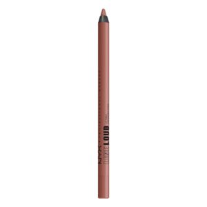NYX PROFESSIONAL MAKEUP Line Loud Lip Liner, Longwear and Pigmented Lip Pencil with Jojoba Oil & Vitamin E – Ambition Statement (Warm Peach Brown)