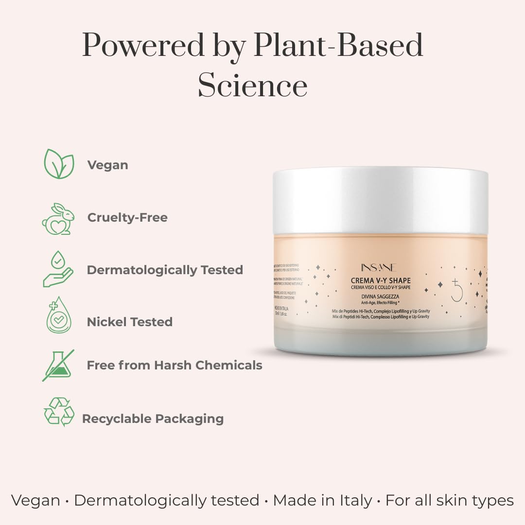 V-Y Shape Face & Neck Cream – Anti-Aging Lifting & Firming with 5 Biotech Peptides, Lipofilling Complex & Up-Gravity Complex – Sculpts Jawline, Rejuvenates Skin – Dermatologically Tested - Image 7