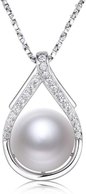 Tahitian Black Pearl Necklaces for Women 10-11mm – Pearl Necklace Phoenix Pendant | with 925 Sterling Silver 18″ Chain – Christmas Mothers Day Valentine’s Day Gifts For Women Wife Mom Grandma Girlfriend Daughter Her Best Friend Birthday Anniversary Fine Jewelry