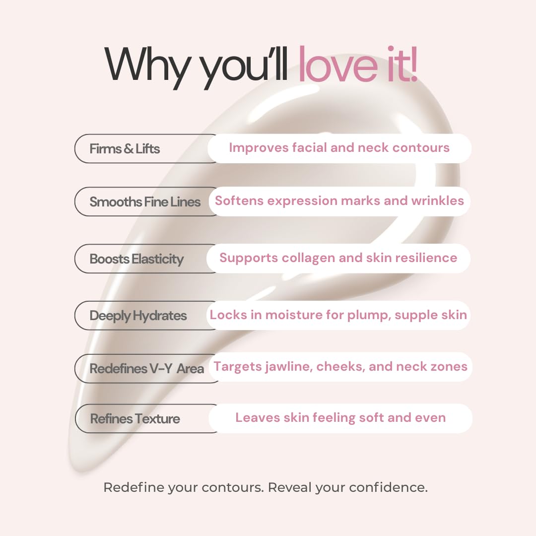 V-Y Shape Face & Neck Cream – Anti-Aging Lifting & Firming with 5 Biotech Peptides, Lipofilling Complex & Up-Gravity Complex – Sculpts Jawline, Rejuvenates Skin – Dermatologically Tested - Image 4