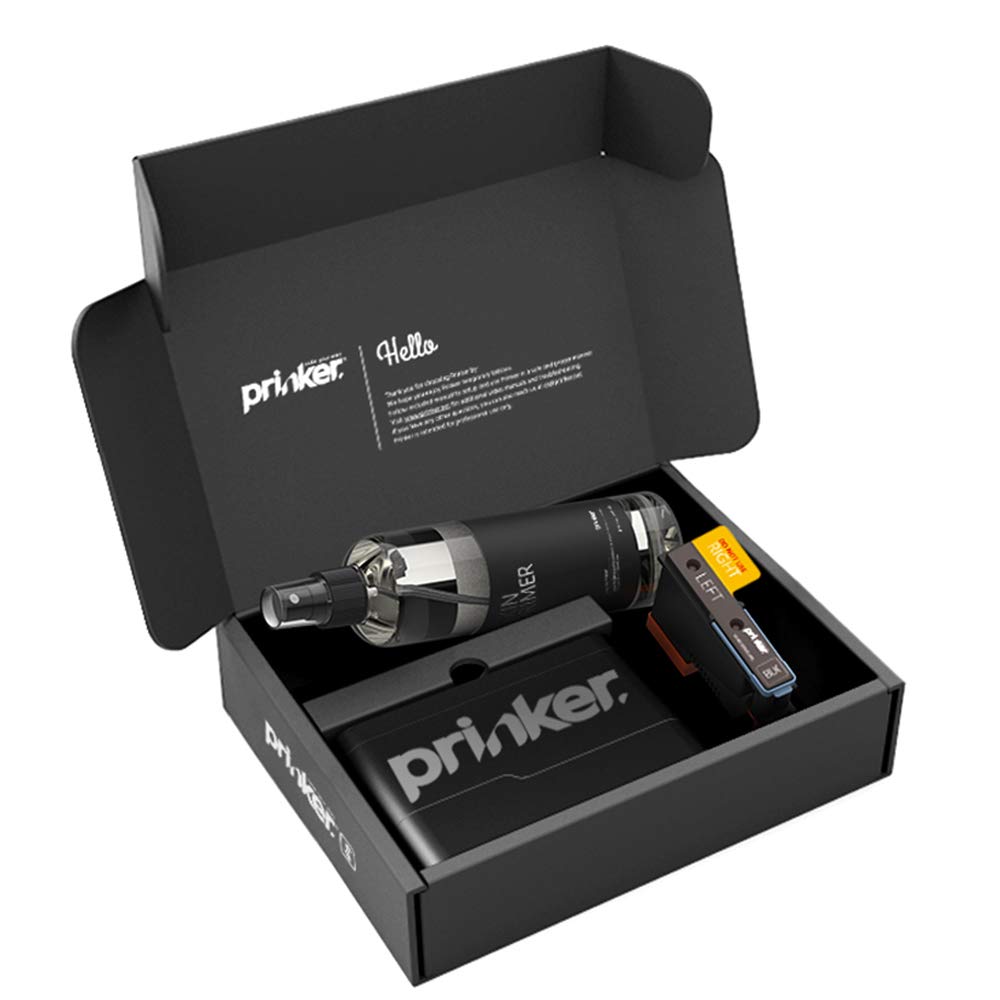 Prinker S Temporary Tattoo Device Package for Your Instant Custom Tattoos with Premium Cosmetic Black Ink - Image 2