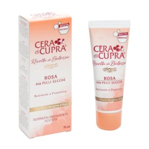 Cera di Cupra”Rosa per Pelli Secche” Cream for Dry Skin, Anti-age Formula – 2.5 Fluid Ounces (75ml) Tube [ Italian Import ]