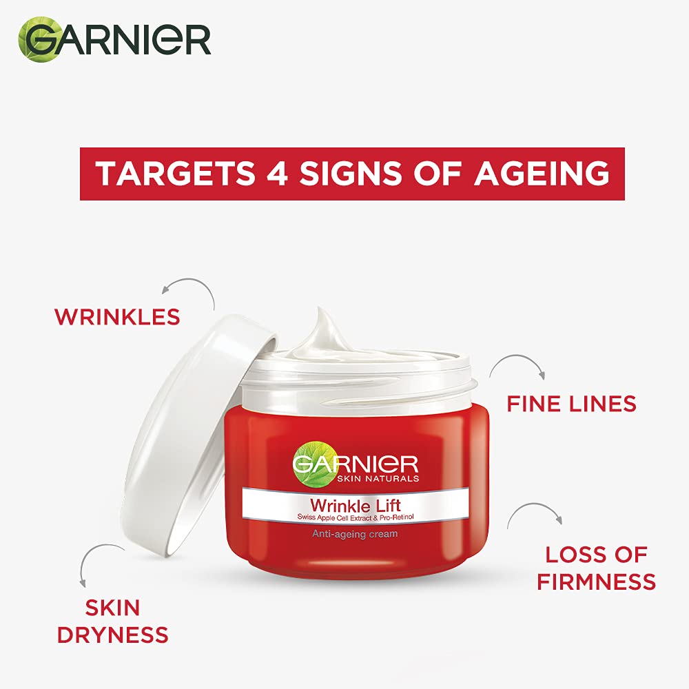 Garnier Wrinkle Lift Anti-Ageing Cream 40g - Image 3