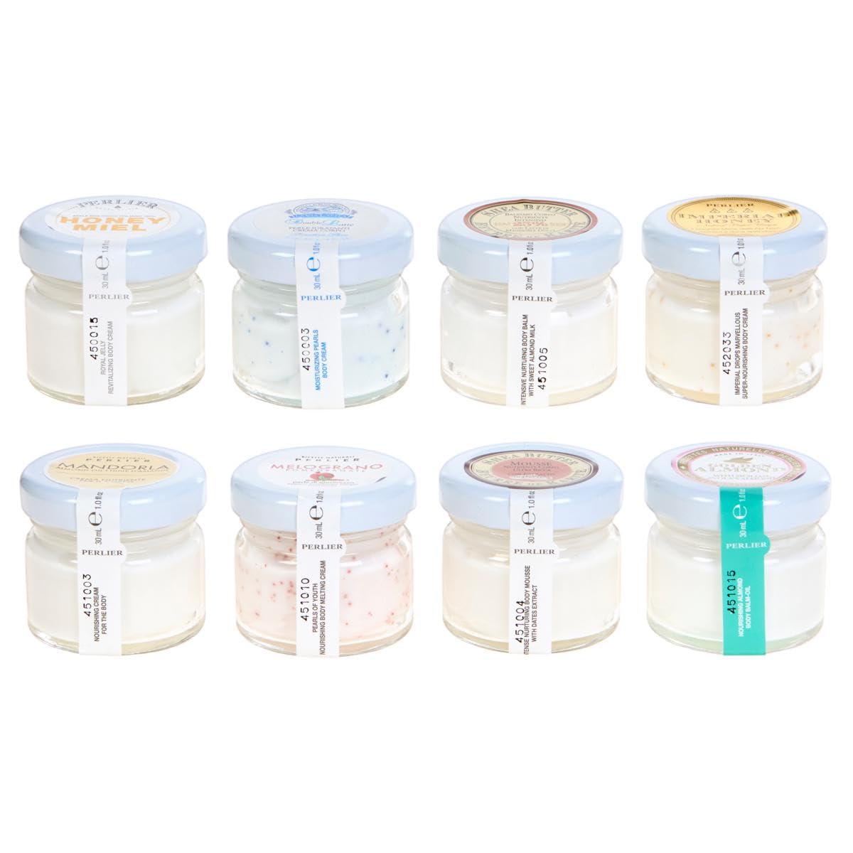 Perlier 8-piece Mini Body Cream Glass Jar Set - Image 3