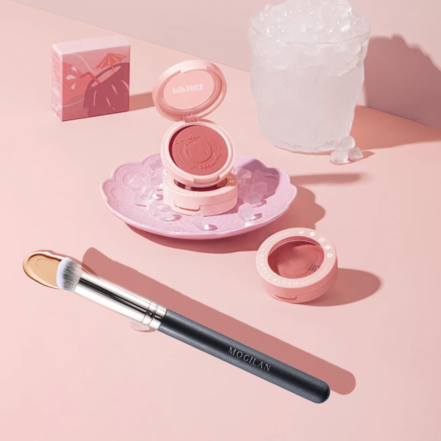 Concealer Brush Under Eye Nose Contour Brush for Concealing, Blending, Buffing with Powder, Liquid, Cream Cosmetics, Full Coverage Vegan Makeup Brushes - Image 6