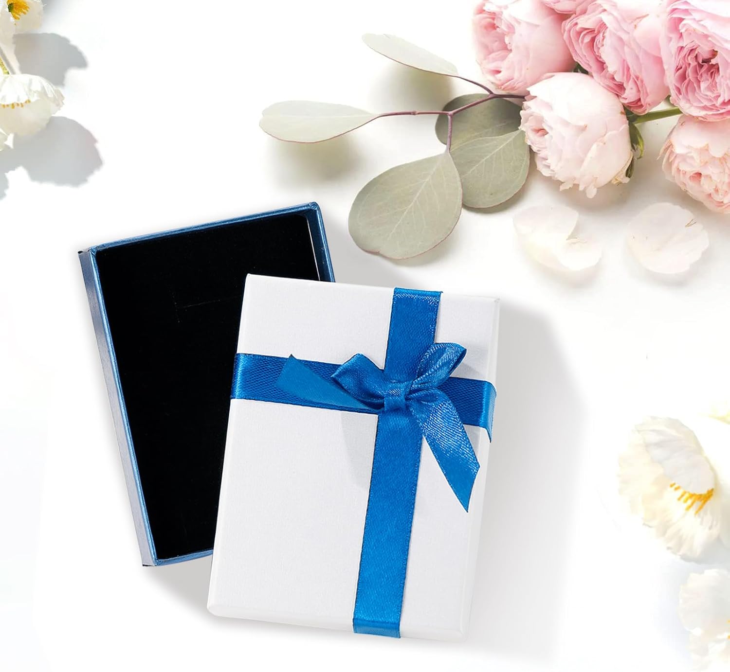 Cubic Zirconia Necklace and Earrings Set for Women 14K White Gold Plated Bridesmaid Silver Jewelry Set for Women Pendant Necklace Hypoallergenic Stud Earrings Set Jewellery Gift for Mom Wife Bride Bridesmaid - Image 7