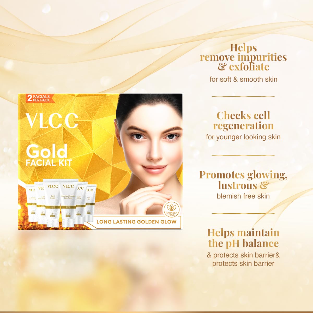 VLCC Natural Sciences Gold Facial Kit - Image 5