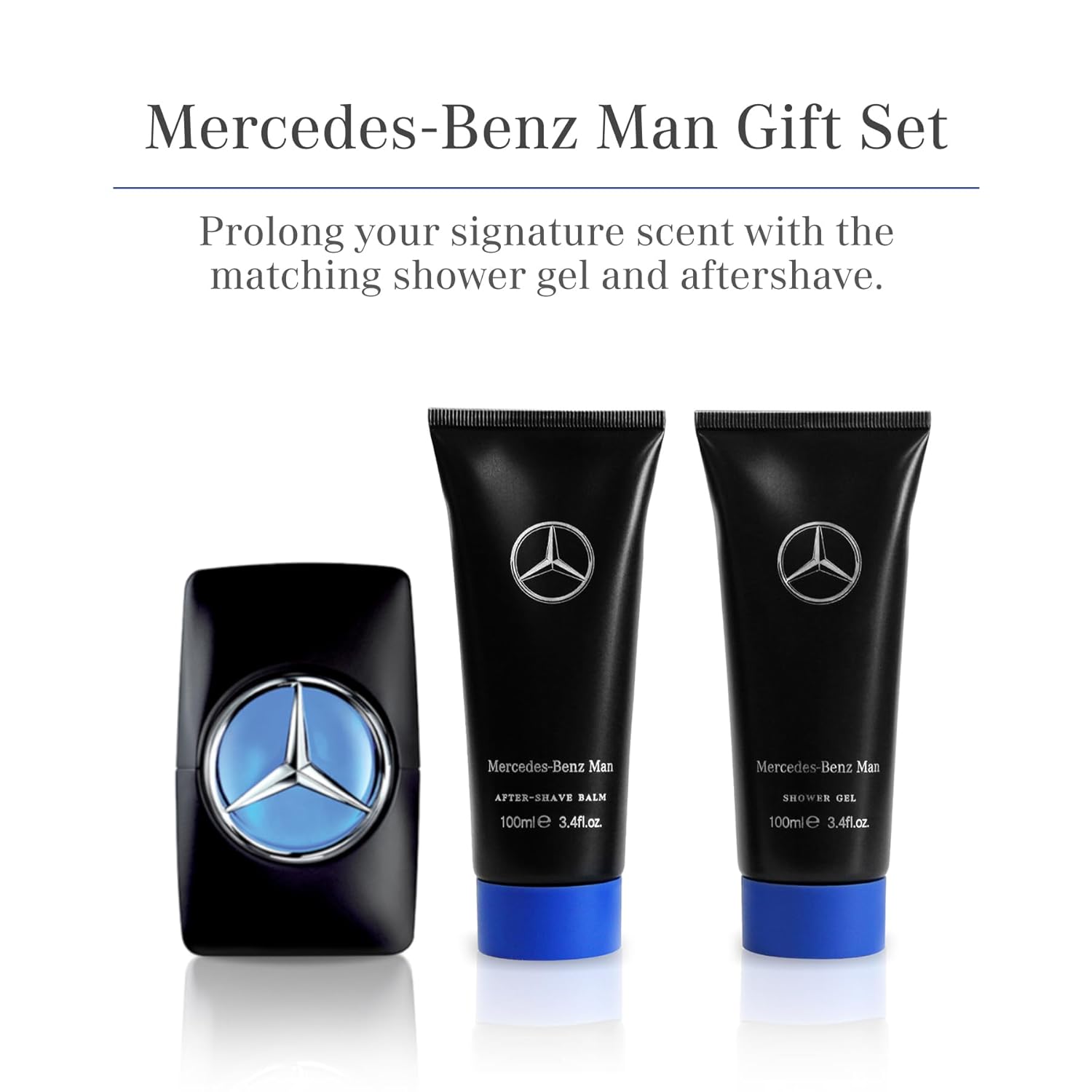 Mercedes-Benz Man - Elegant Fragrance Set With Sensual, Floral, Woody Notes - Mesmerize The Senses With Original Luxury Men’s Fragrance Gift Set - Endless Day Through Night Scent Payoff - 3 Pc - Image 2