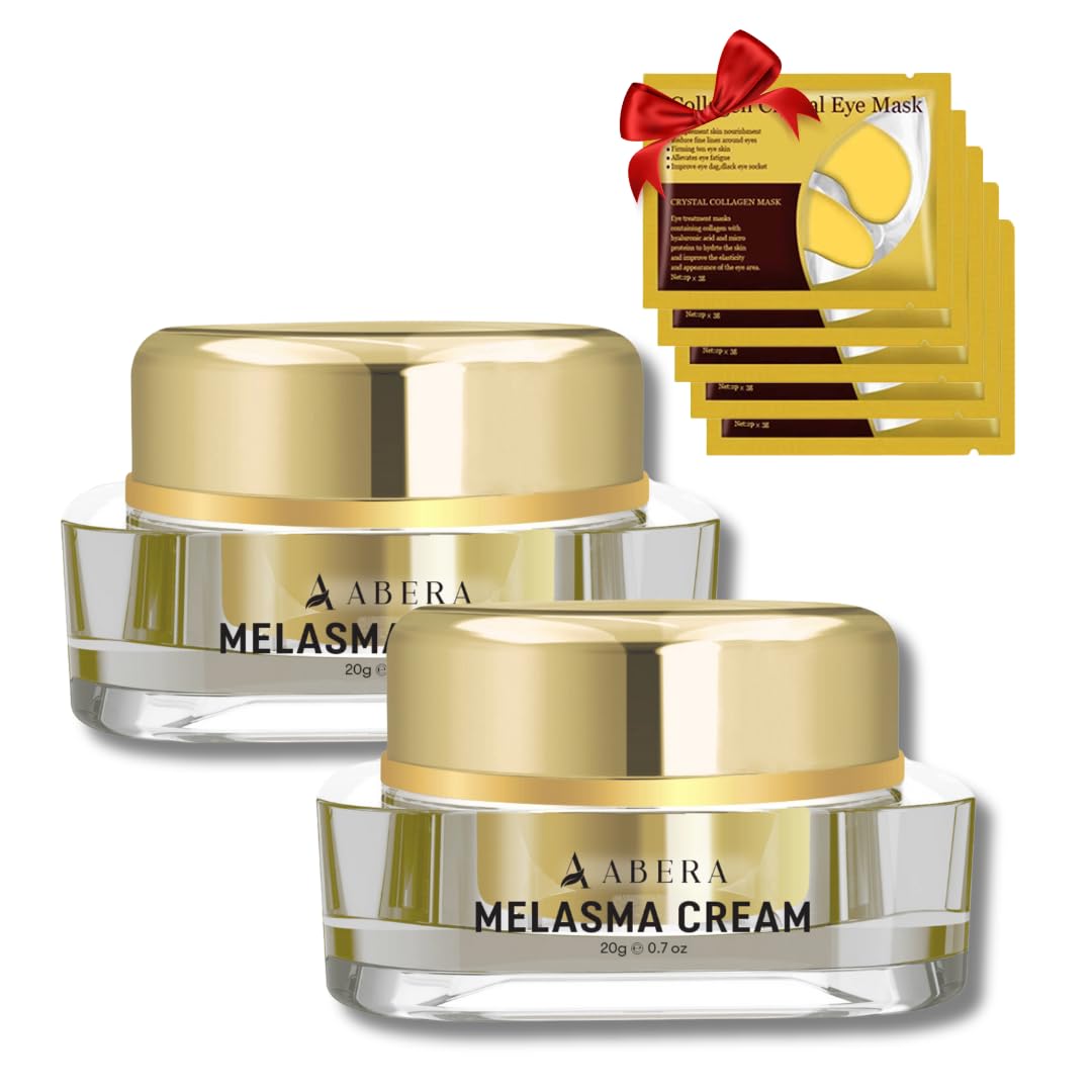 ABERA Face Cream (Premium Version) - Hydrating and Repairing Cream for Dry Skin, Gentle and Nourishing Formula for All Skin Types (2 Boxes + 5 Eye Patches)