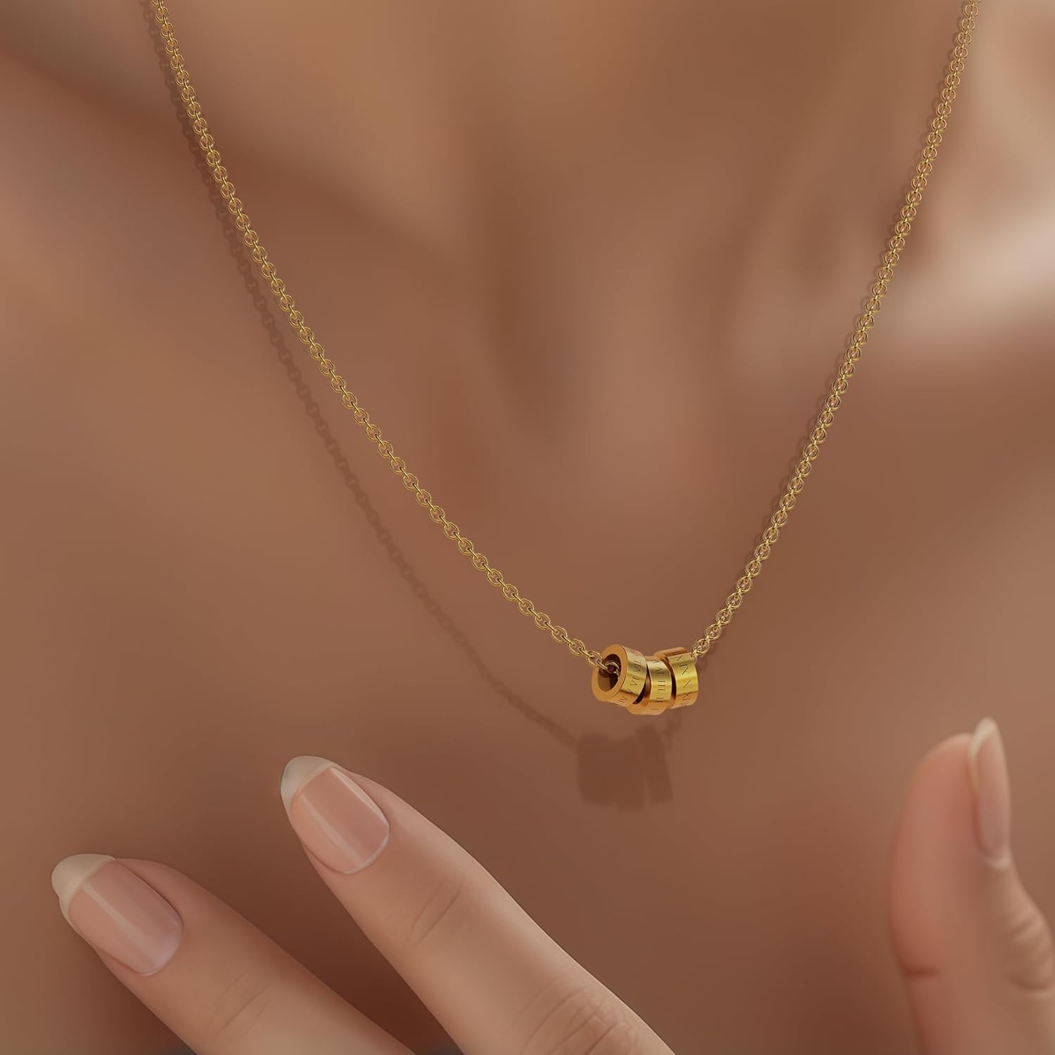 18K Gold Plated Chain For Women Pendant Necklace - Image 4