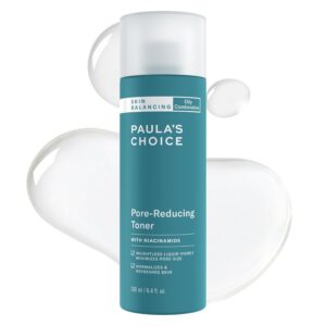 Paula’s Choice SKIN BALANCING Pore-Reducing Face Toner with Niacinamide, for Oily Skin & Combination, Minimizes Large Pores, Controls Oil & Shine, Hydrates & Replenishes, Fragrance-Free
