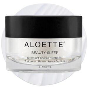 Aloette Beauty Sleep Soothing Face Mask – Anti-Aging Facial Mask with Hyaluronic Acid & Squalene for Firmer, Smoother & Softer Looking Skin – Overnight Cooling Treatment for Inflammation & Redness