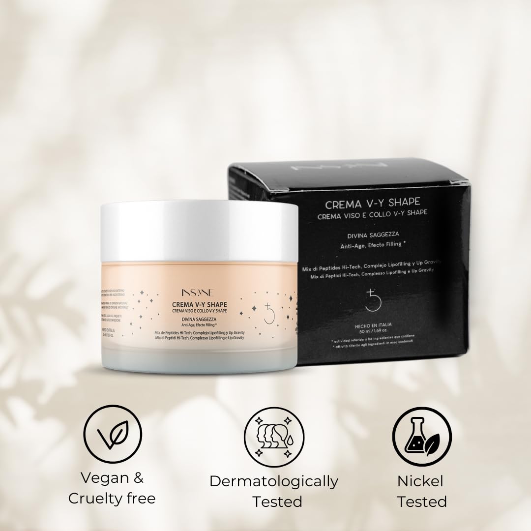 V-Y Shape Face & Neck Cream – Anti-Aging Lifting & Firming with 5 Biotech Peptides, Lipofilling Complex & Up-Gravity Complex – Sculpts Jawline, Rejuvenates Skin – Dermatologically Tested - Image 9