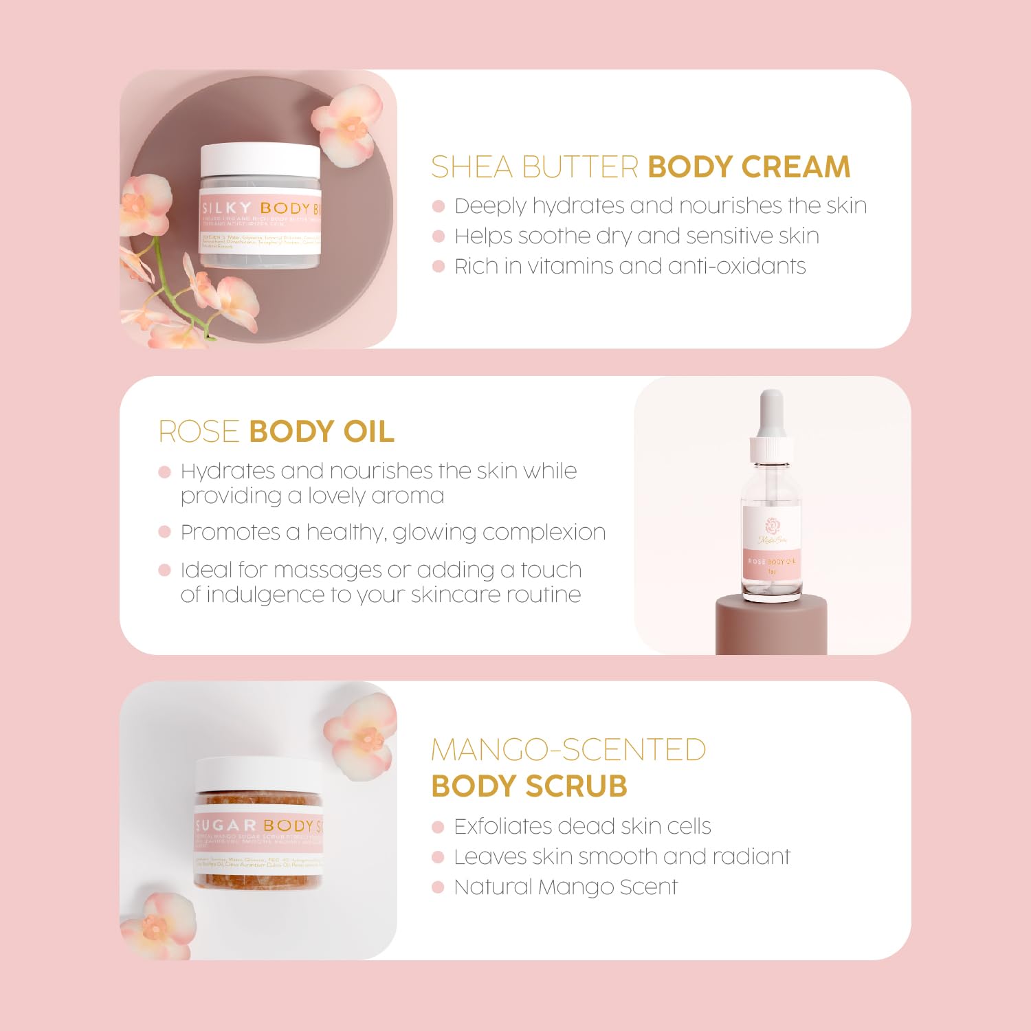 Luxury Spa Gift Basket for Women - Relaxing Christmas Gift, Self Care Kit with Body Scrub & Cream, Facial Mist, Scented Candle & More - Perfect Birthday Gift For Women, Wife, Mom - Box Set of 9 Pcs - Image 9