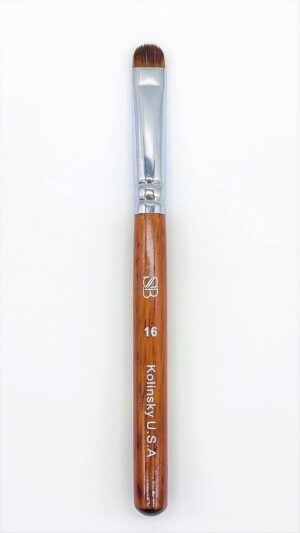 Premium Kolinsky French Brush (Size 16, Wood Handle)