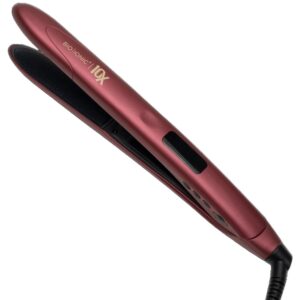 Bio Ionic 10X Styling Iron, Hair Straightener with 1″ Sonic Vibrating Plates, Flat Iron with Ion Generating Mineral Complex, Versatile Syler for Wavy & Straight Hairstyles, 2025 Newer Version
