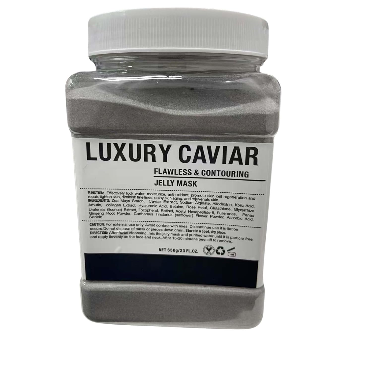 Vajacial Hydro Jelly Mask Powder for Face, Jelly Mask for Facials Professional, Jelly Facial Mask for Teens and Women. Jelly face mask. (Luxury Caviar) - Image 7