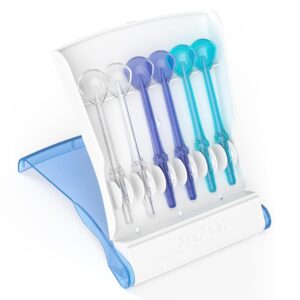 Replacement Heads for Waterpik, Replacement Picks for Water Pik Water Flosser (6 Tongue Cleaner Tips + Storage Case Bundle)
