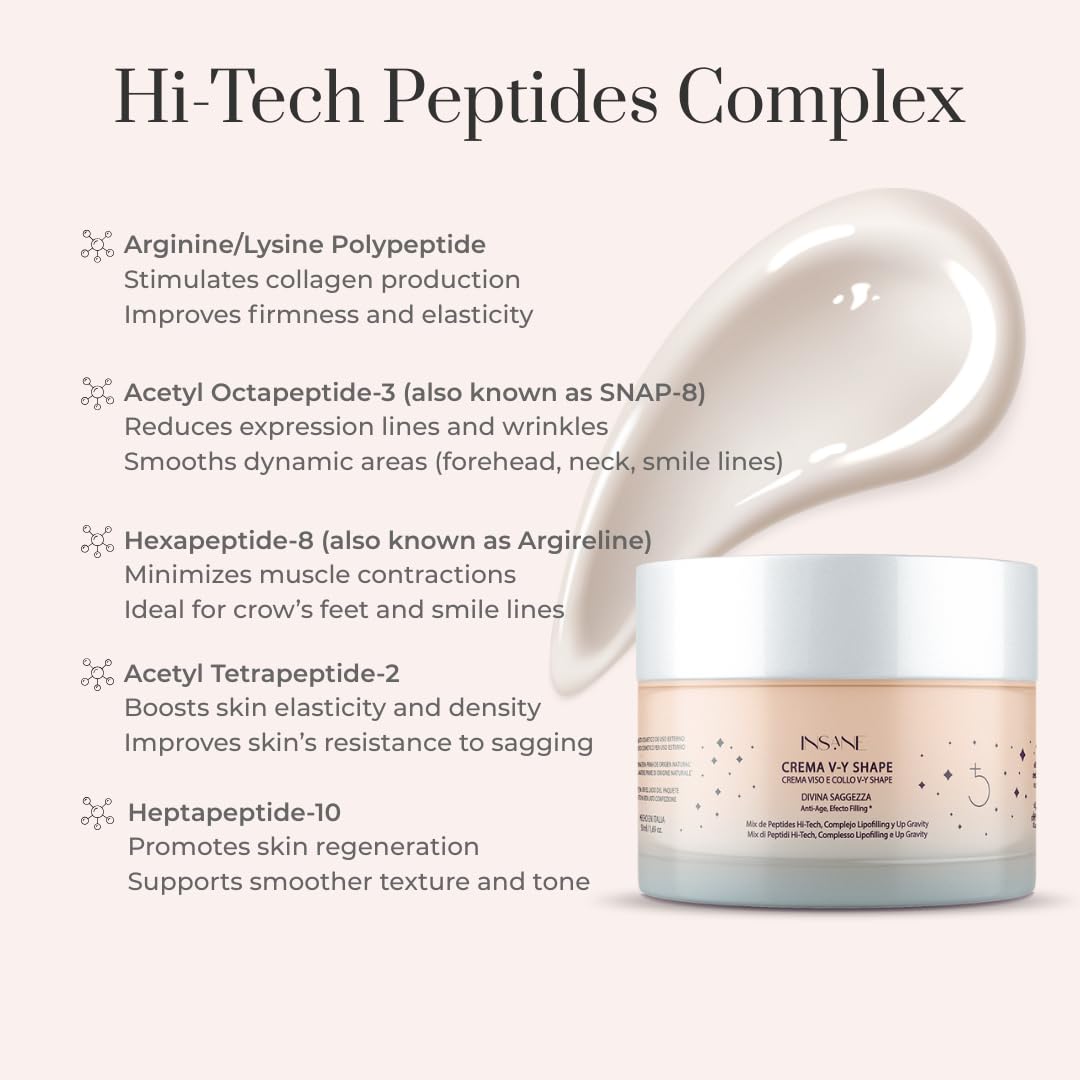 V-Y Shape Face & Neck Cream – Anti-Aging Lifting & Firming with 5 Biotech Peptides, Lipofilling Complex & Up-Gravity Complex – Sculpts Jawline, Rejuvenates Skin – Dermatologically Tested - Image 5